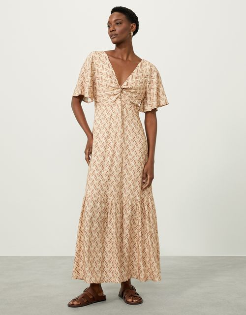 Vestido concha geometrica