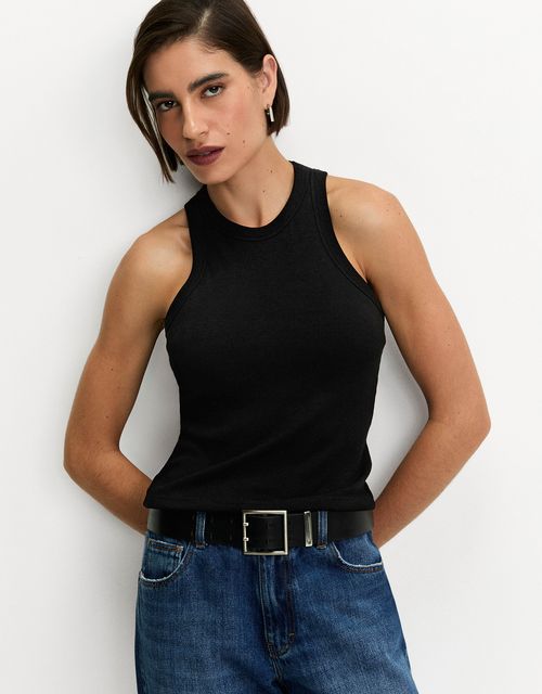Top nadador preto 360