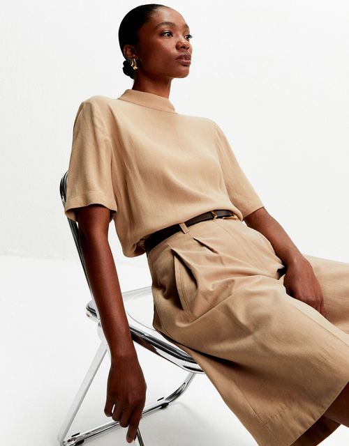Blusa são paulo khaki