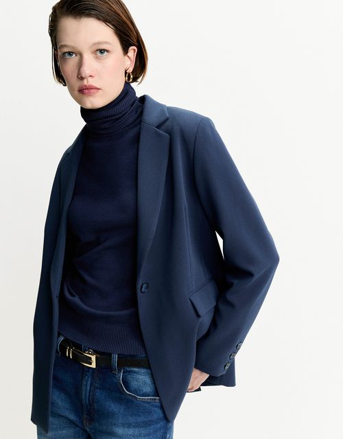 Blazer brasília alfaiatado azul