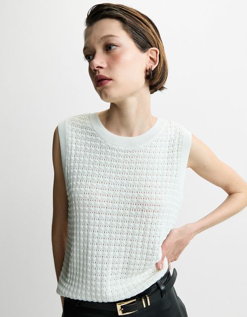 Regata tricot textura off white