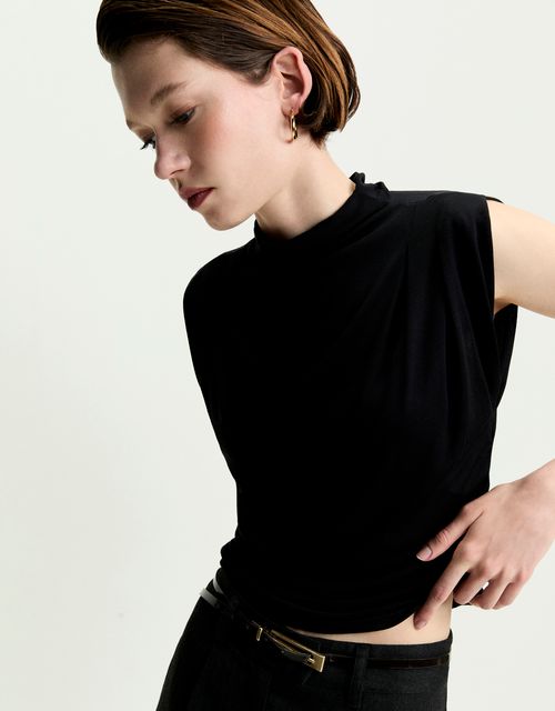 Blusa malha franzidos