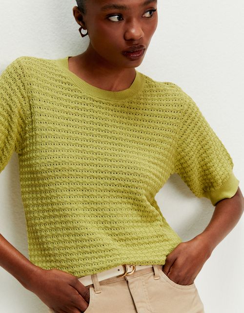 Blusa tricot textura