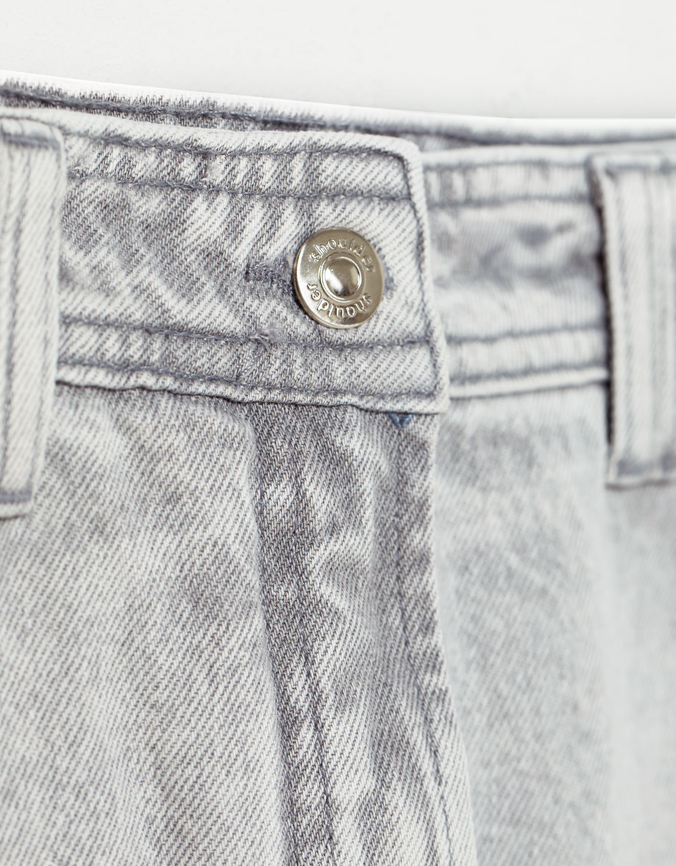 Saia jeans cinza