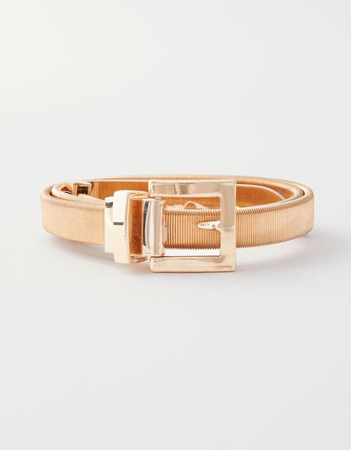Cinto elástico metal dourado