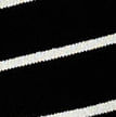 T-shirt tricot básico listrada preta