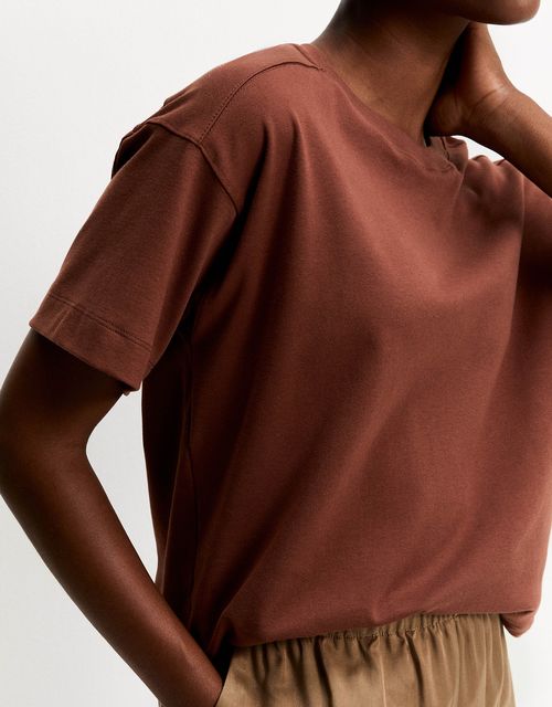 T-shirt boxy recortes