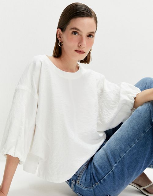 Blusa pespontos