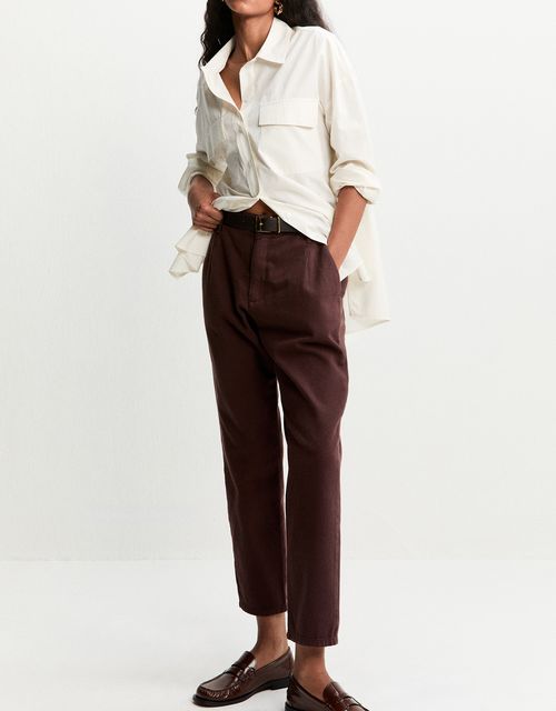 Calça color slim cós elástico