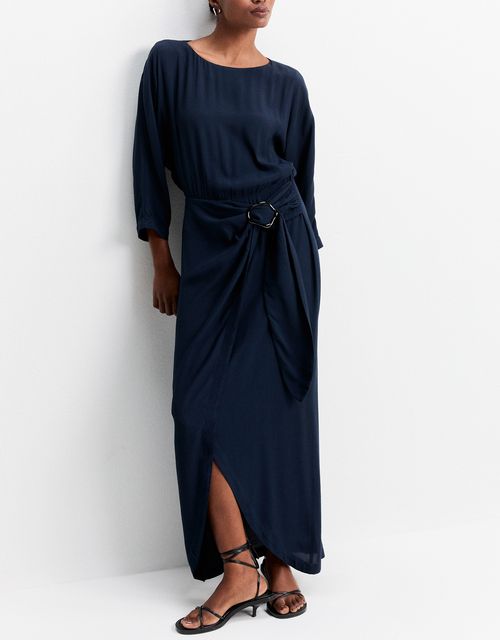 Vestido midi transpasse
