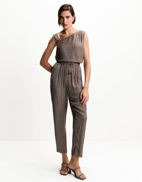 Calça slim amarração