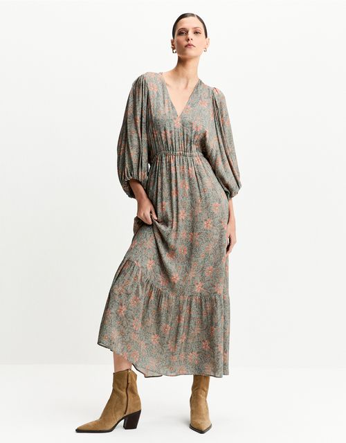 Vestido floral bosque