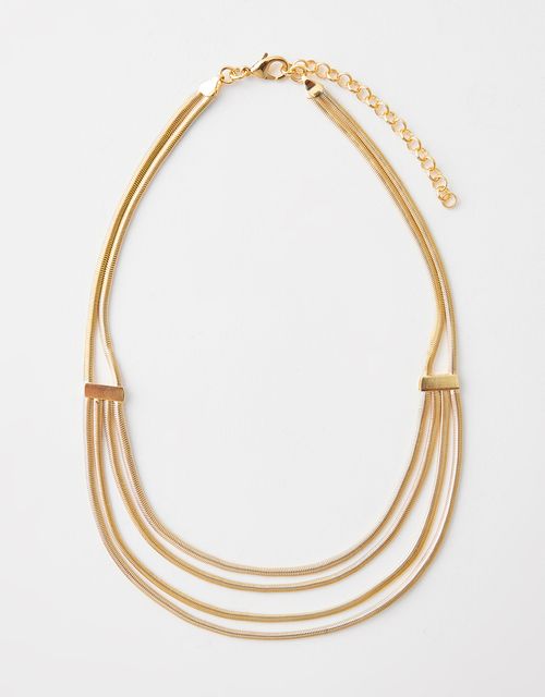 Colar camadas corrente snake