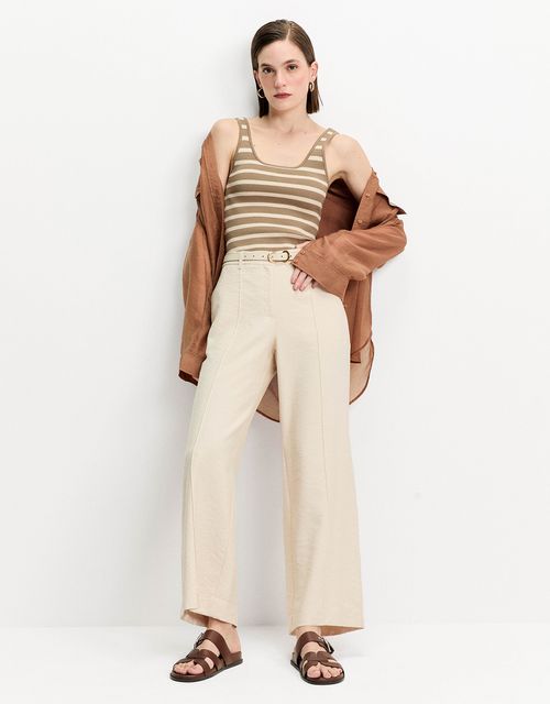 Calça reta alfaiatada