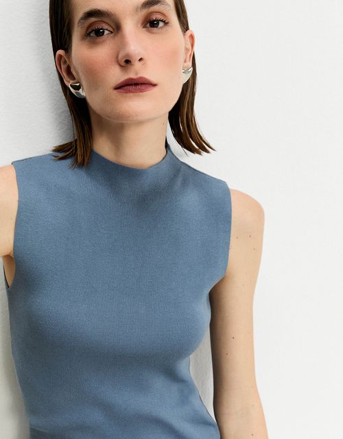 Regata tricot gola