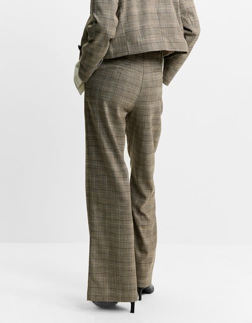 Calça xadrez alfaiataria