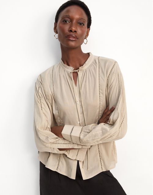 Blusa ampla entremeios