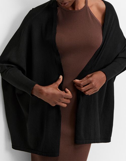 Cardigan tricot quadrado
