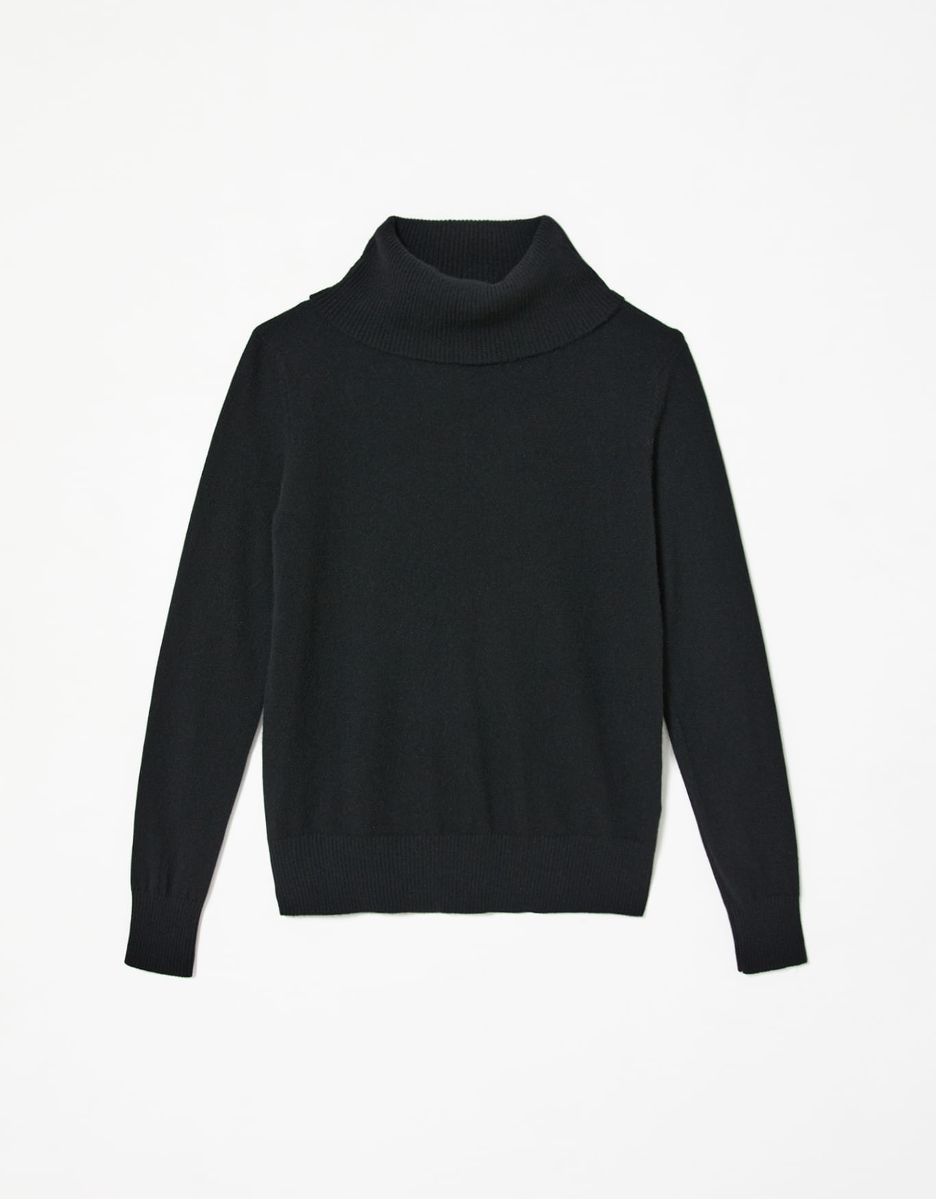Blusa tricot cashmere gola alta