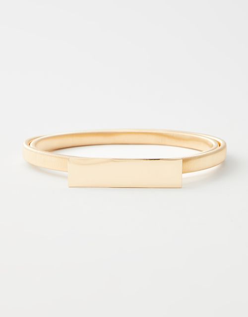 Cinto fino metal com dupla de fivelas