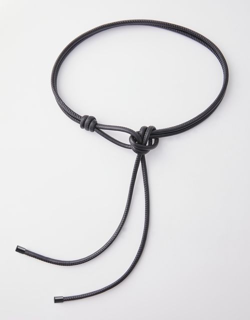 Cinto fino amarração preto