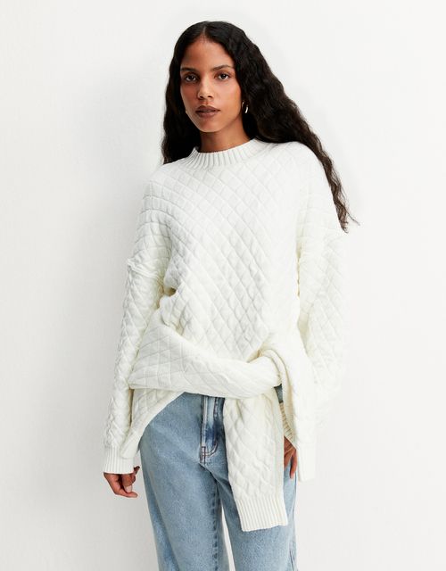 Blusa tricot matelassê