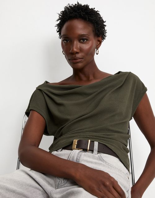 Blusa malha textura