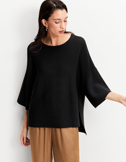 Blusa tricot ampla