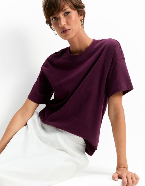 T-shirt boxy manga dupla