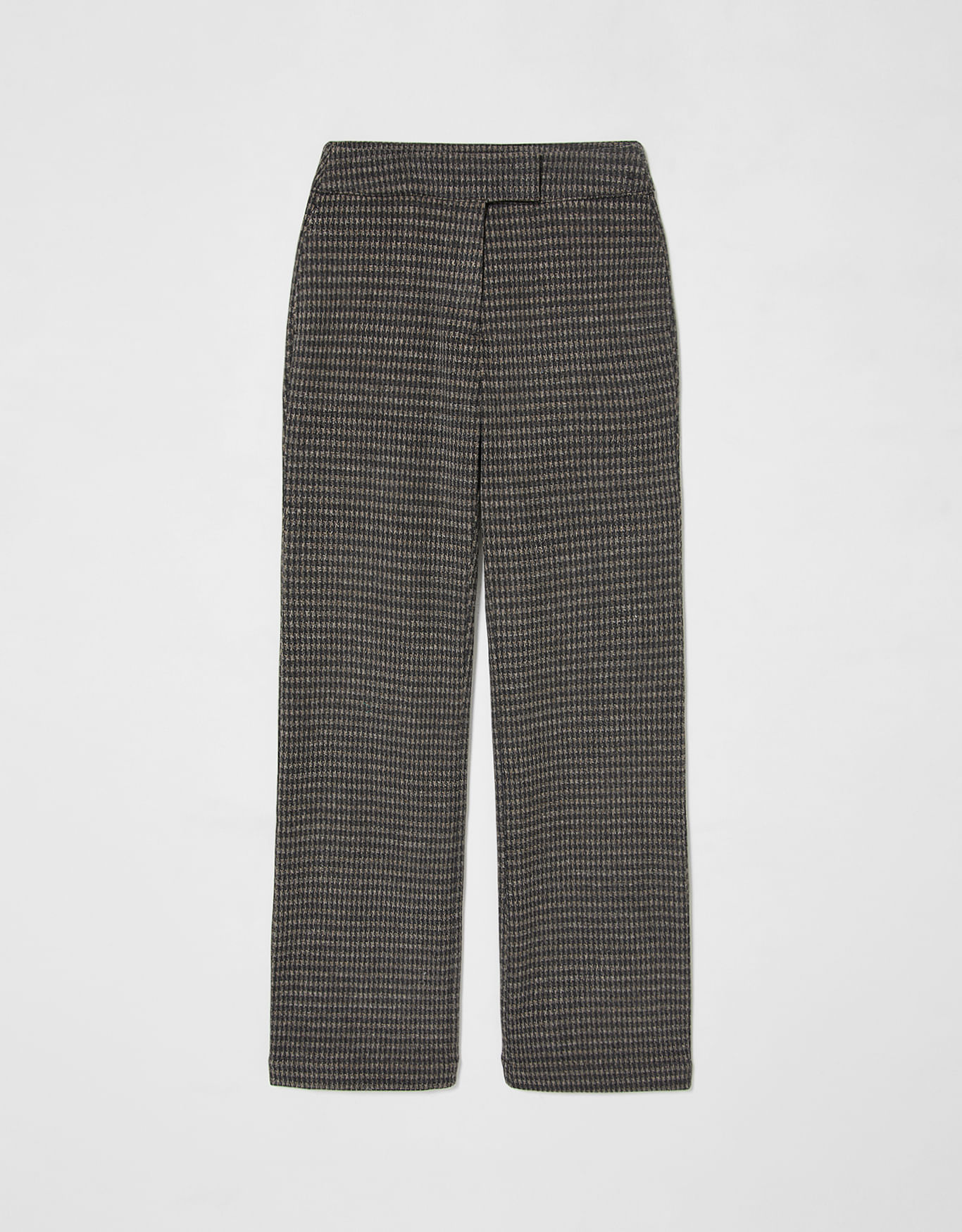Calça reta pied de poule 360