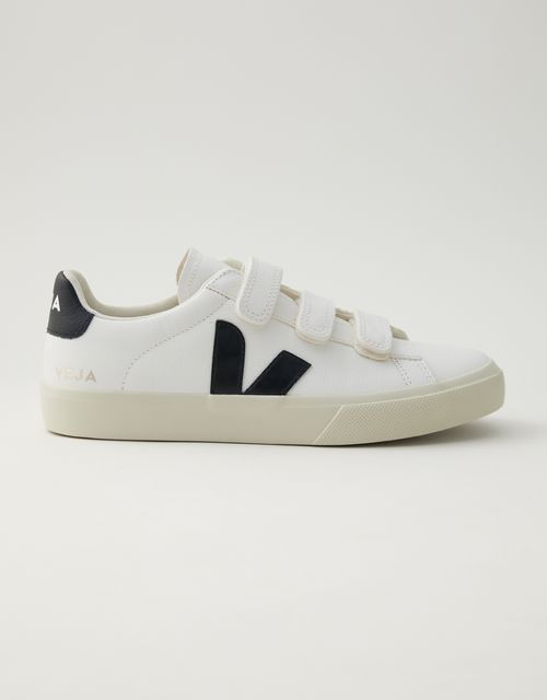 Tênis veja recife logo extra white black