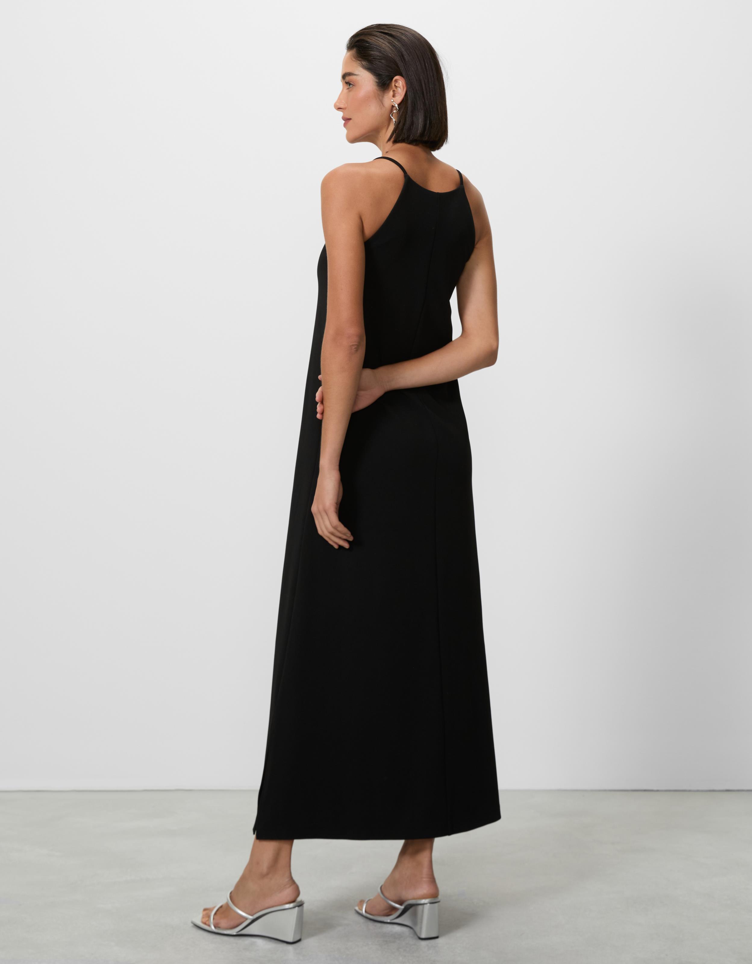 Vestido cava americana crepe 360