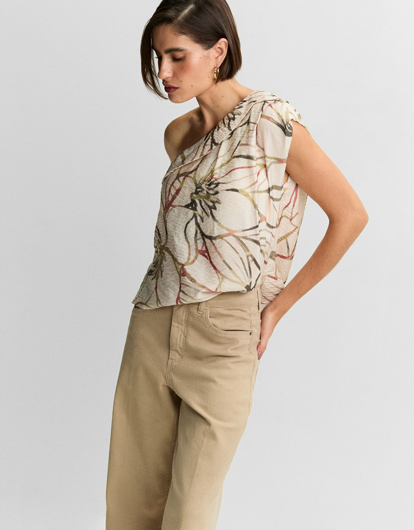 Blusa floral reflexos off