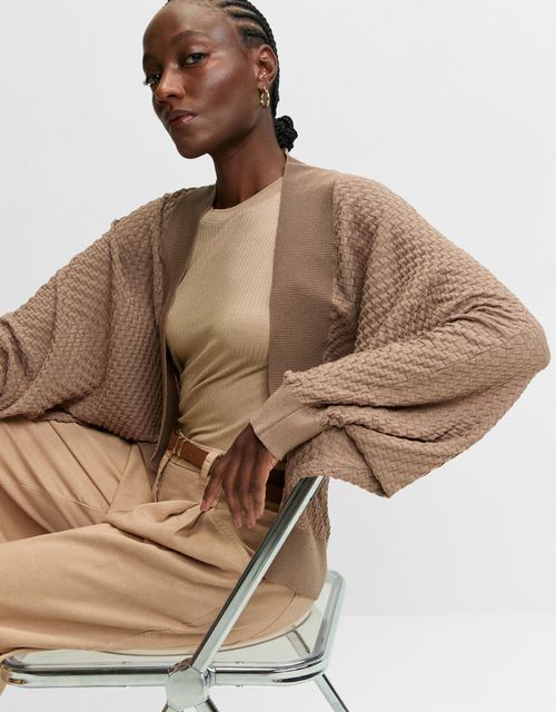 Cardigan tricot casulo