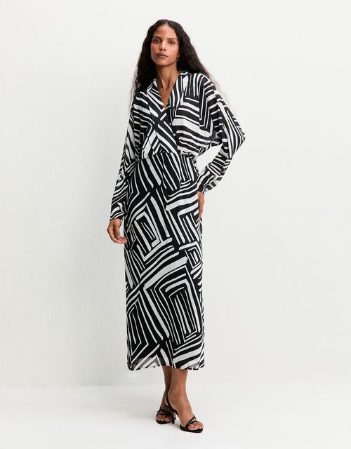 Vestido grafico diagonal