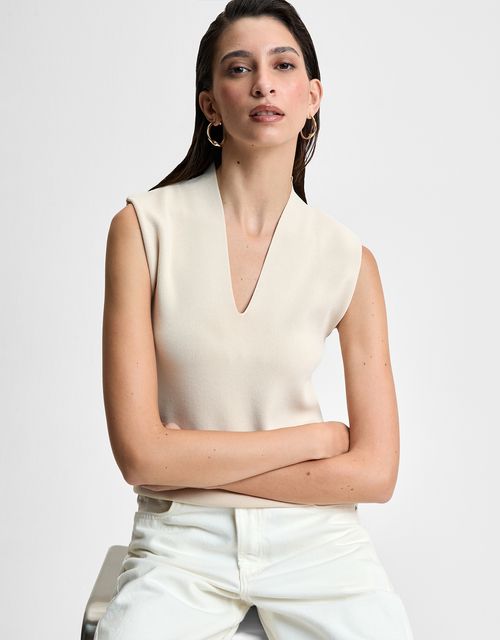 Regata tricot decote v 360