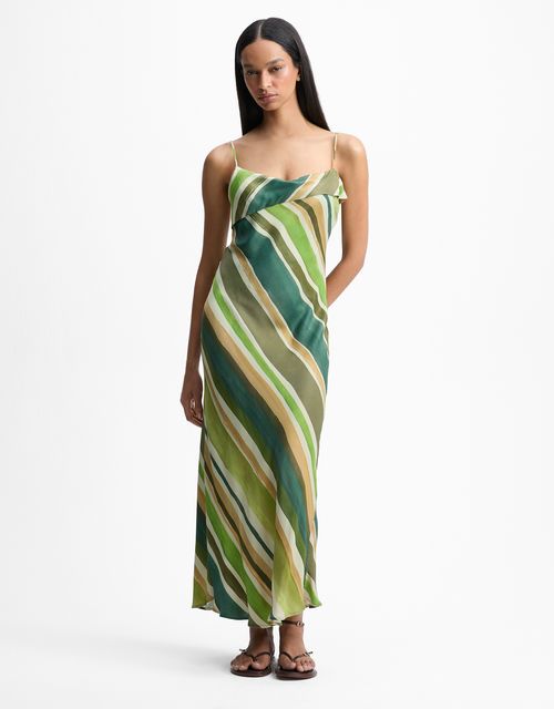 Vestido pincelada diagonal