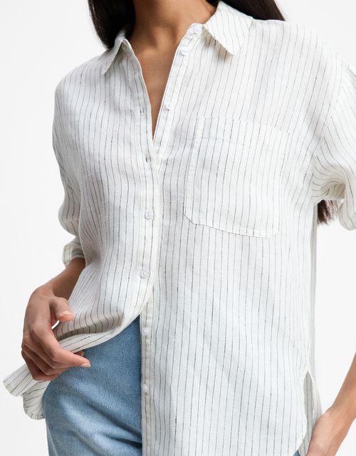 Camisa fio tinto off white