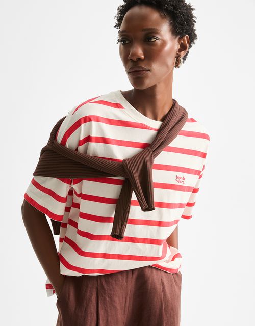 T-shirt listras joie de vivre