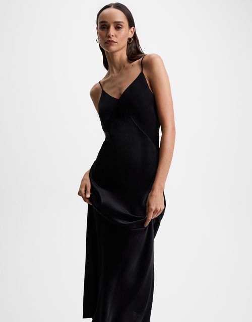Vestido midi alças