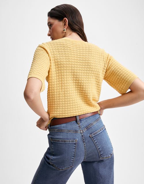 Blusa tricot textura