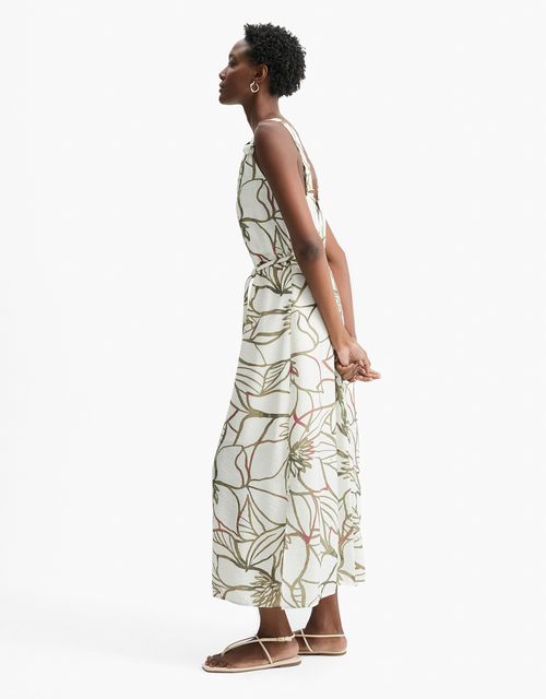 Vestido floral reflexos off