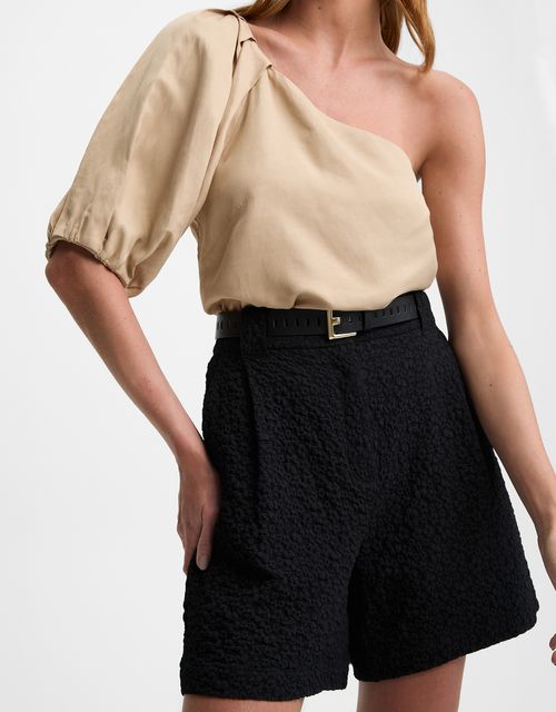 Shorts alfaiatado jacquard 3d