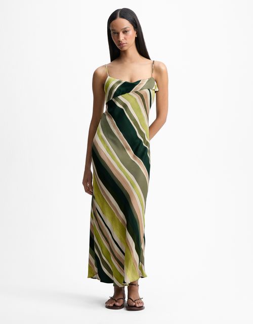 Vestido pincelada diagonal