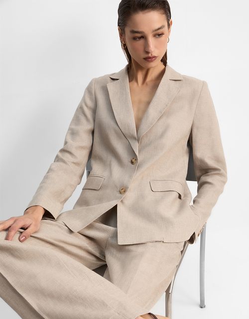 Blazer linho natural