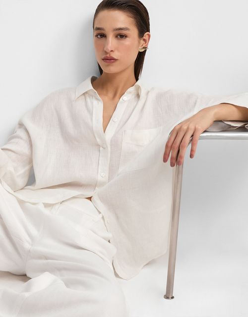 Camisa linho off white