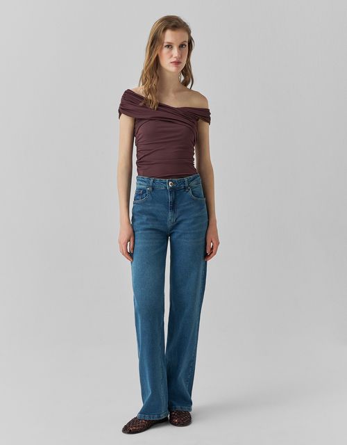 Calça reta
