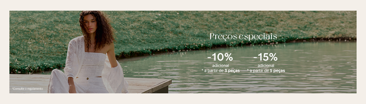 Shoulder - outlet progressivo - 10% 0ff 3 ou 4 peças - 15% off 5, ou mais peças